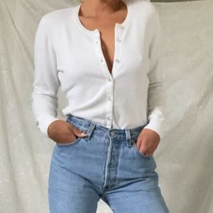 ***SOLD Vintage white cardigan